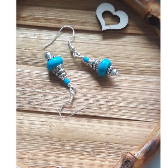 Artisan earrings  341#Fs NEW bohemian Genie in a bottle earrings dangle earrings - Picture 3 of 5